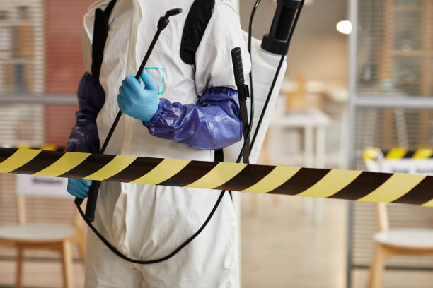 Professional Biohazard Cleanup technician working in Clermont, IN